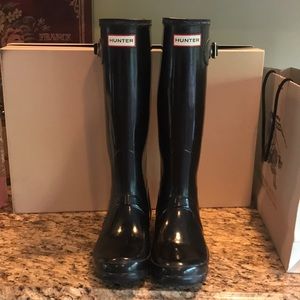 Gently used Hunter Rain boots